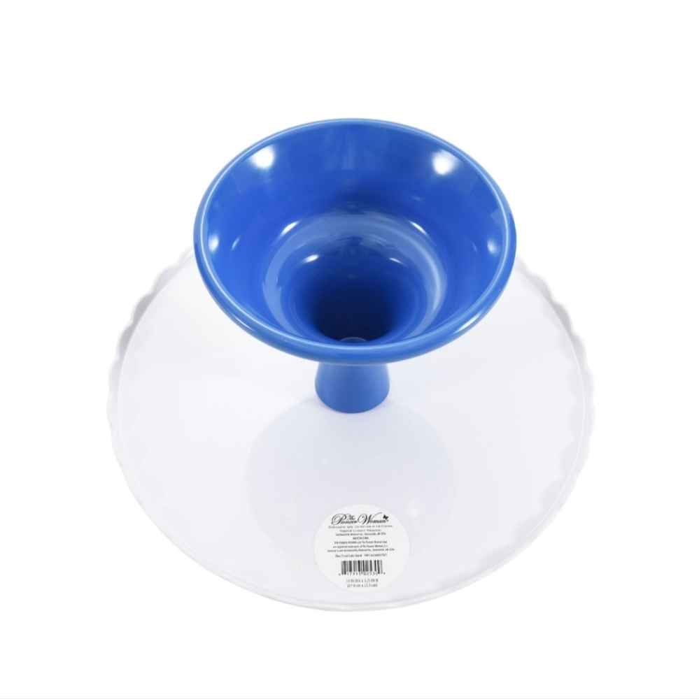 PIONEER WOMAN cake / pie server STAND / PLATE brand new CUPCAKE display MELAMINE - Picture 3 of 4